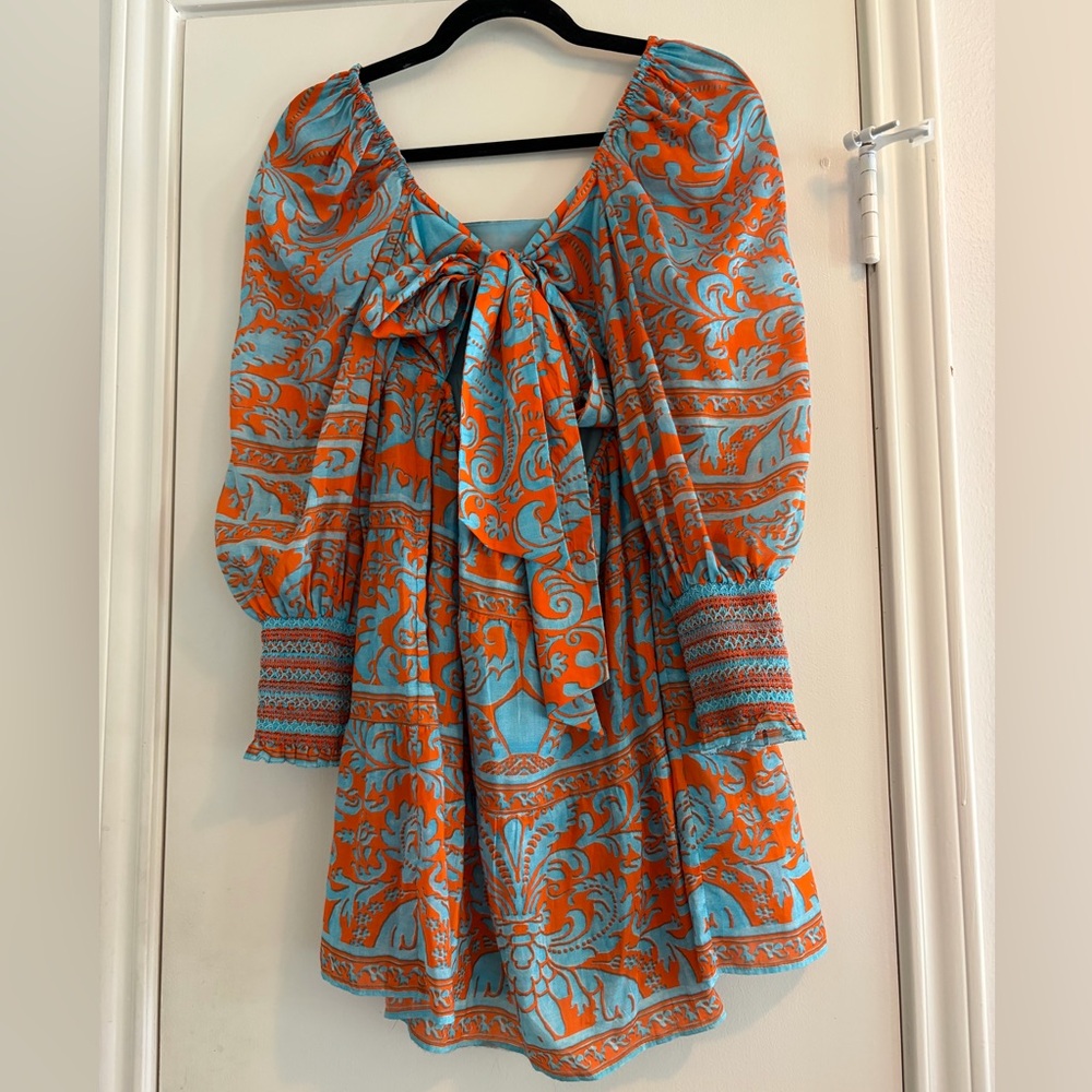 Alice + Olivia Forever Yours Sienna Rosen Tiered Babydoll Dress - Picture 5 of 7